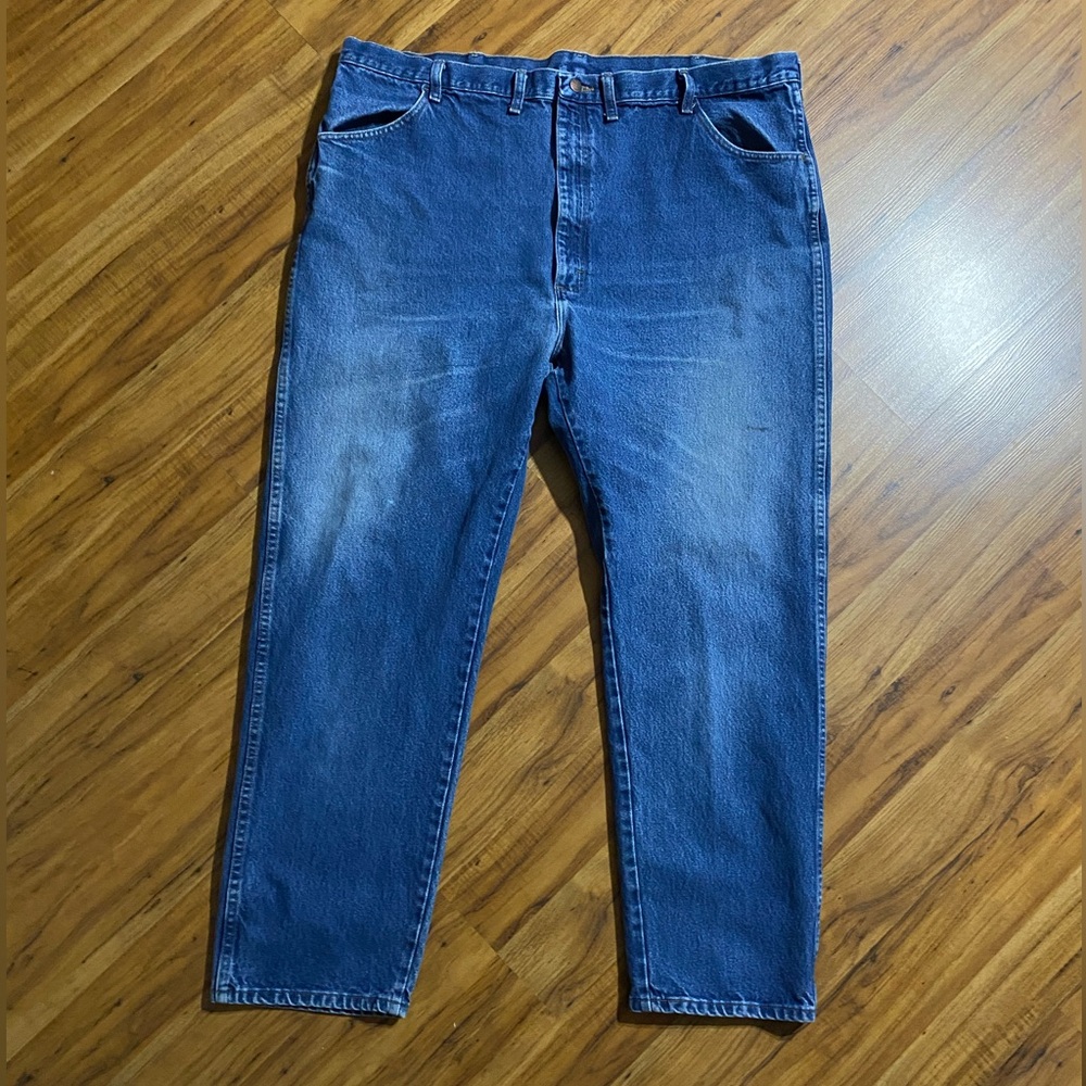 Rustler Men's Straight Leg Cotton Jeans Size 46 X 32
